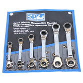 SET SPANNER DOUBLE RING 15° OFFSET 6PC METRIC SP TOOLS